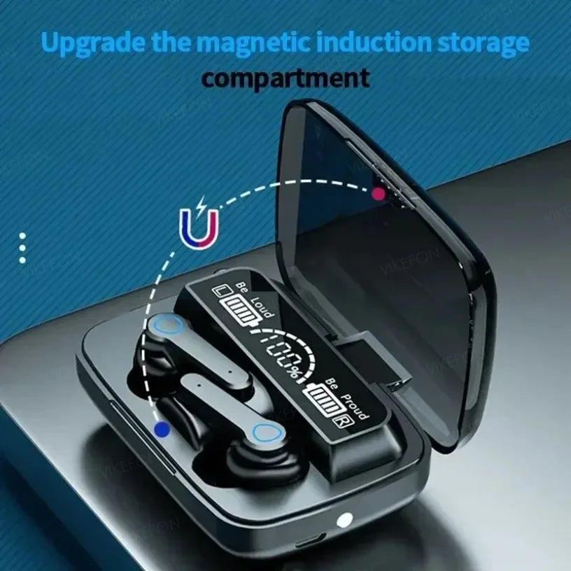 M19 TWS Wireless Bluetooth Noise-Cancelling Gaming Earbuds with Microphone – High-Performance Wireless Headphones for Mobile Devices
