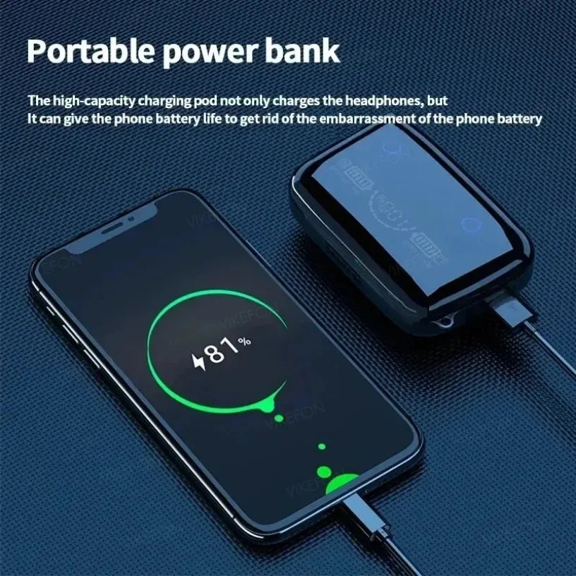 M19 TWS Wireless Bluetooth Noise-Cancelling Gaming Earbuds with Microphone – High-Performance Wireless Headphones for Mobile Devices